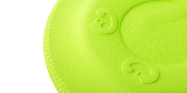 Frisbee zielone 17 cm, wytrzymała zabawka z pianki EVA 
