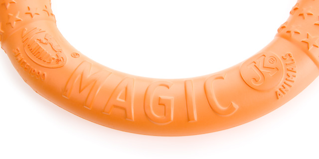 Magic Ring oranžový 17 cm, odolná hračka z EVA pěny