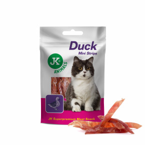 Meat Snack Cat Duck Mini Strips, masový pamlsek