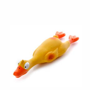 Latexová kachna, pískací hračka pro psy, 23 cm, ideální pro aktivní hru