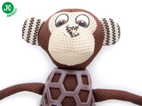 JK ANIMALS Opice s dlouhýma nohama, látková pískací hračka s TPR prvky | © copyright jk animals, všechna práva vyhrazena