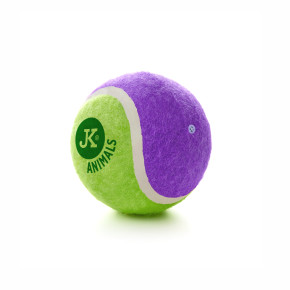 Tenisový míč L, pískací, fialovo-zelený, 10 cm, ideální pro aktivní hru se psem