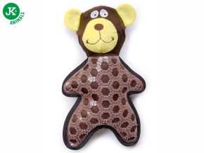 JK ANIMALS Medvěd, nylonová pískací hračka s TPR prvky | © copyright jk animals, všechna práva vyhrazena
