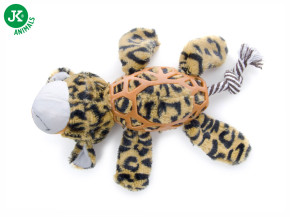 JK ANIMALS Levhart, plyšová pískací hračka s TPR prvky | © copyright jk animals, všechna práva vyhrazena