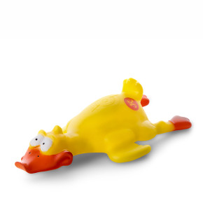Vinylový kačer JK, pískací hračka pro psy, 25 cm, ideální pro aktivní hru