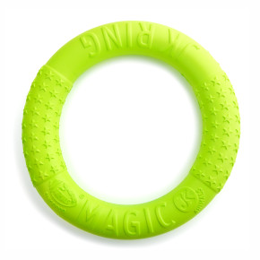 JK Magic Ring z EVA pěny, hračka pro psy na házení, zelená, 27 cm, ideální pro aktivní hru