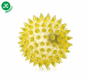 JK ANIMALS LED TPR míček s bodlinami žlutý | © copyright jk animals, všechna práva vyhrazena