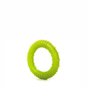 TPR – kroužek zelený, odolná (gumová) hračka z termoplastické pryže