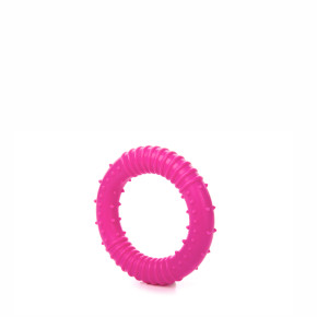 TPR – kroužek růžový, odolná (gumová) hračka z termoplastické pryže