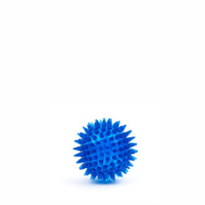 TPR - Míč s bodlinami - modrý, odolná (gumová) hračka z termoplastické pryže