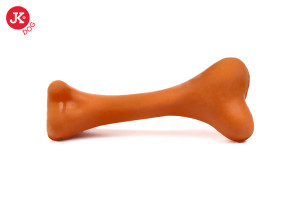 JK ANIMALS hračka z tvrdé gumy Kost 8 cm oranžová | © copyright jk animals, všechna práva vyhrazena
