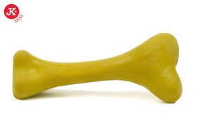 JK ANIMALS hračka z tvrdé gumy Kost 12 cm žlutá | © copyright jk animals, všechna práva vyhrazena