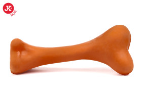 JK ANIMALS hračka z tvrdé gumy Kost 16 cm oranžová | © copyright jk animals, všechna práva vyhrazena