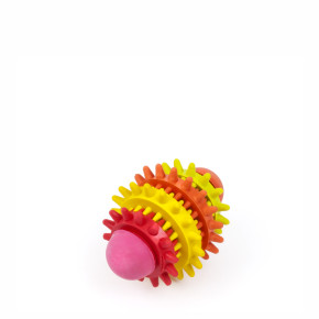 Ragby dentální míč z tvrdé gumy, hračka pro psy, 8 cm, ideální pro aktivní hru