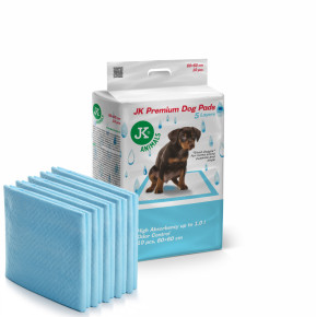 JK ANIMALS Premium Dog Pads 60×60 cm, 10 ks – pleny (podložky) pro psy a štěňata | © copyright jk animals, všechna práva vyhrazena