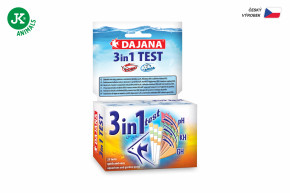 Dajana 3in1 Test, akvarijní test – pH, KH, GH © copyright jk animals, všechna práva vyhrazena