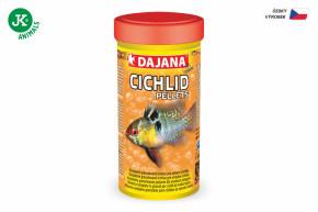 Dajana Cichlid Pellets, granule (2 mm) – krmivo, 250 ml © copyright jk animals, všechna práva vyhrazena