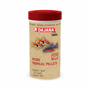 Dajana Micro Tropical Pellets, pelety – krmivo, 250 ml