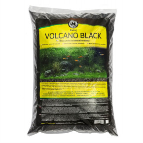 Akvarijní substrát Volcano Black Rataj, černý, 8 l