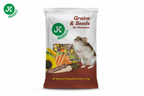 Zrniny a semínka, 1 kg, kompletní krmivo pro malé hlodavce © copyright jk animals, všechna práva vyhrazena