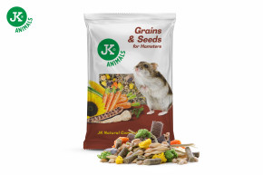 Zrniny a semínka, 1 kg, kompletní krmivo pro malé hlodavce © copyright jk animals, všechna práva vyhrazena