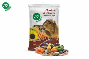 Zrniny a semínka, 1 kg, kompletní krmivo pro morčata © copyright jk animals, všechna práva vyhrazena