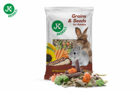 Zrniny a semínka, 1 kg, kompletní krmivo pro králíky © copyright jk animals, všechna práva vyhrazena