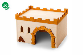 JK ANIMALS, Dřevěný domek Hrad pro morčata, 24×18×16 cm © copyright jk animals, všechna práva vyhrazena