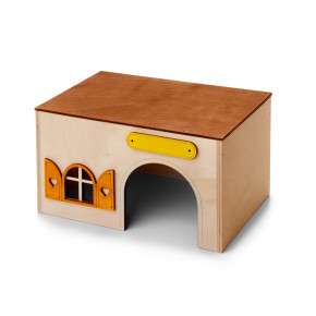 Dřevěný domek Kvádr pro morčata, 23×15×13 cm, domek z překližky pro morčata