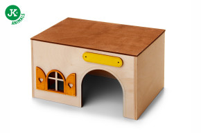 JK ANIMALS, Dřevěný domek Kvádr pro morčata, 23×15×13 cm © copyright jk animals, všechna práva vyhrazena