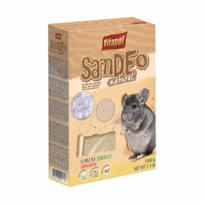 Vitapol písek Sandeo, 1,5 kg, koupací písek pro činčily 