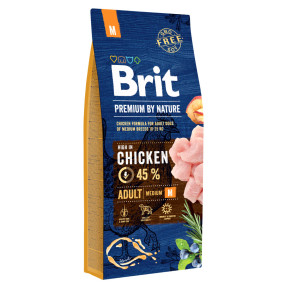 Brit Premium by Nature Adult M, 15 kg