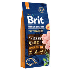 Brit Premium by Nature Senior S+M, 15 kg