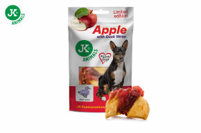 JK ANIMALS, kachní wrap s jablkem, masový pamlsek, 80 g © copyright jk animals, všechna práva vyhrazena