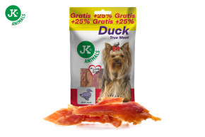 JK ANIMALS, sušené kachní maso, masový pamlsek, 100 g © copyright jk animals, všechna práva vyhrazena