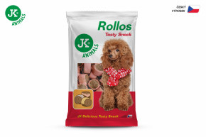 JK ANIMALS, Rollos Tasty Snack Ham, šunkový rollos, 500 g, pečený pamlsek pro psy © copyright jk animals, všechna práva vyhrazena