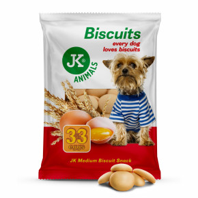 JK Medium Biscuits, pamlsek – piškoty s 33 % vajec, 250 g