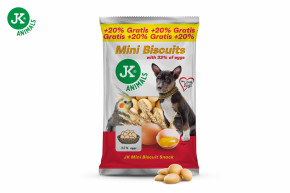 JK ANIMALS Mini Biscuit, pamlsek – mini piškoty, 100 g + 20% GRATIS © copyright jk animals, všechna práva vyhrazena