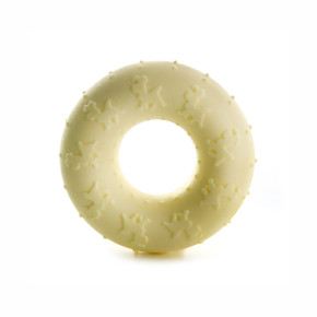 TPR Light kroužek z termoplastické pryže a EVA pěny, 7 cm, žlutý