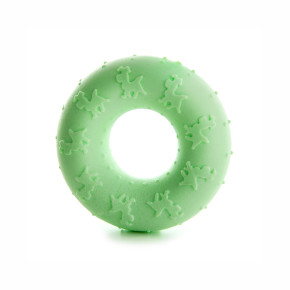 TPR Light kroužek z termoplastické pryže a EVA pěny, 7 cm, zelený