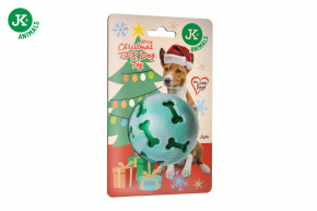 JK ANIMALS, Vánoční hračka - TPR míč, pískací, 7,5 cm © copyright jk animals, všechna práva vyhrazena