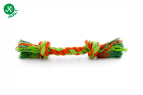 JK ANIMALS, bavlněný uzel, bavlněná hračka pro psy, ideální pro aktivní hru, zeleno-oranžový, 30 cm © copyright jk animals, všechna práva vyhrazena