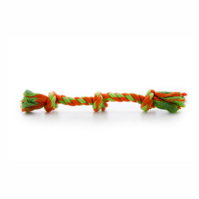 Bavlněný uzel (3 uzly), bavlněná hračka pro psy, 35 cm, ideální pro aktivní hru