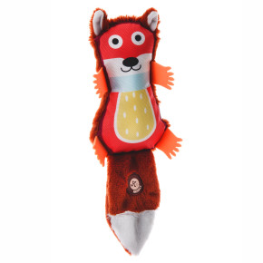 Liška, pískací hračka, 32 cm