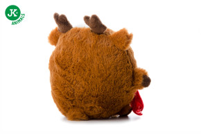JK ANIMALS, plyšová koule sob X-Mas, 19 cm, plyšová pískací vánoční hračka pro psy © copyright jk animals, všechna práva vyhrazena