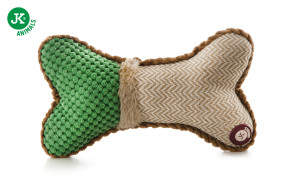 JK ANIMALS, plyšová kost, plyšová pískací hračka pro psy, zelená, 24 cm © copyright jk animals, všechna práva vyhrazena