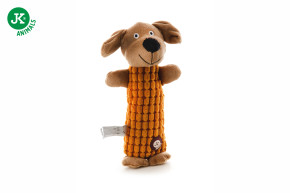 JK ANIMALS, plyšový pejsek Long, dlouhá plyšová pískací hračka pro psy, 28 cm © copyright jk animals, všechna práva vyhrazena