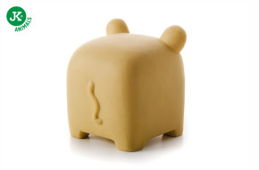 JK ANIMALS, vinylová kostka lvice, žlutá pískací hračka pro psy, ideální pro aktivní hru, 10 cm © copyright jk animals, všechna práva vyhrazena