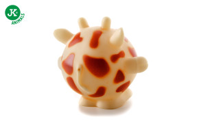 JK ANIMALS, vinylový míč žirafa, béžová pískací hračka pro psy, ideální pro aktivní hru, 10 cm © copyright jk animals, všechna práva vyhrazena