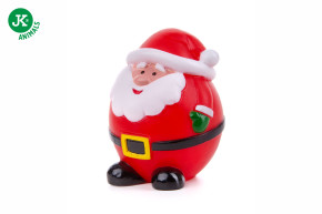 JK ANIMALS, vinylový Santa X-Mas, pískací vánoční hračka pro psy, 8,5 cm, ideální pro aktivní hru © copyright jk animals, všechna práva vyhrazena